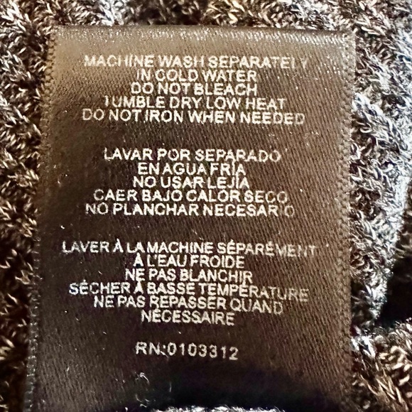 Christian Siriano New York Charcoal Long Sleeve Dress size Medium - Picture 8 of 8